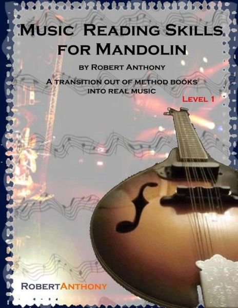 Cover for Robert Anthony · Music Reading Skills for Mandolin Level 1 (Paperback Book) (2015)