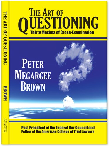 Cover for Peter Megargee Brown · The Art of Questioning (Hardcover Book) [Reprint edition] (2007)