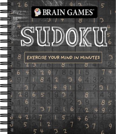 Cover for Publications International Ltd · Brain Games - Sudoku (Chalkboard #1), 1 (Spiral Book) (2018)