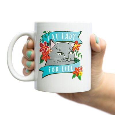 Cover for Em &amp; Friends · Em &amp; Friends Cat Lady Mug (Gray) (MERCH) (2019)