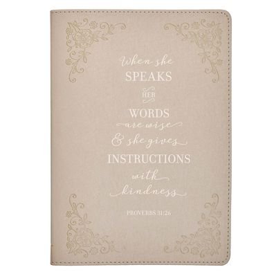 Cover for Christian Art Gifts Inc · Journal Classic Ivory When She (Hardcover Book) (2020)