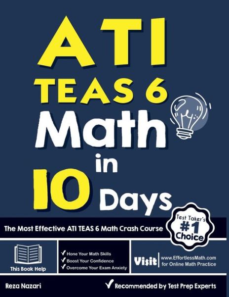 Cover for Reza Nazari · ATI TEAS 6 Math in 10 Days (Paperback Book) (2020)