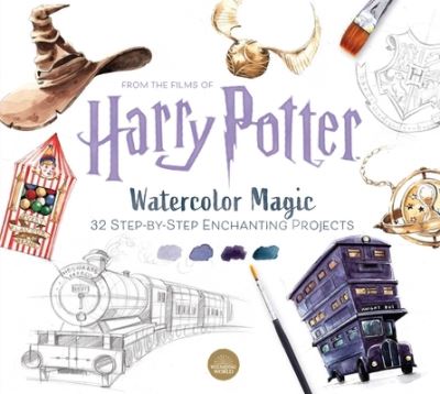 Cover for Tugce Audoire · Harry Potter Watercolor Magic: 32 Step-by-Step Enchanting Projects (Harry Potter Crafts, Gifts for Harry Potter Fans) (Paperback Book) (2021)