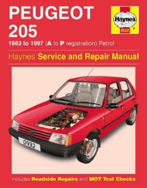 Cover for Haynes Publishing · Peugeot 205 Petrol (83 - 97) A To P (Pocketbok) (2019)