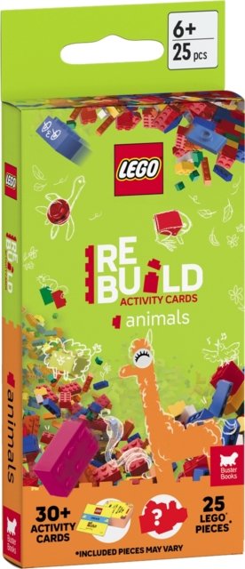 Cover for Lego® · LEGO® Books: ReBuild Activity Cards: Animals (with over 30 activity cards and 25 LEGO elements) (Flashcards) (2025)