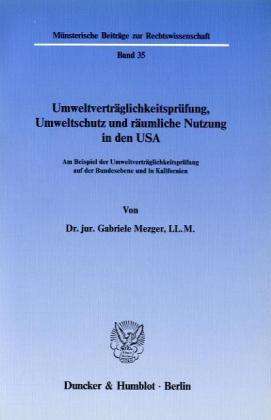 Cover for Mezger · Umweltverträglichkeitsprüfung, U (Book) (1989)