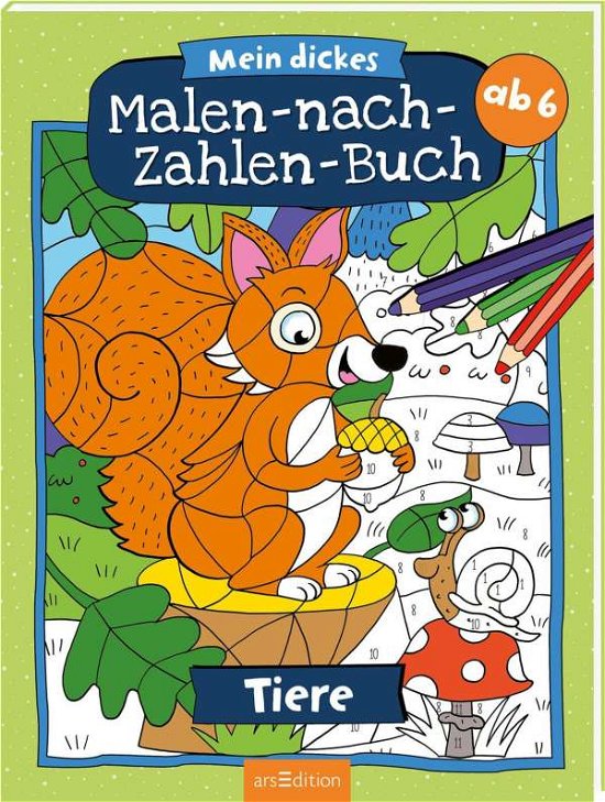 Cover for Christine Thau · Mein dickes Malen-nach-Zahlen-Buch Tiere (Paperback Book) (2021)