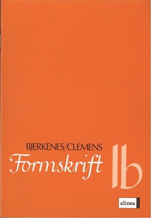 Cover for Christian Clemens Alvhild Bjerkenes · Formskrift: Formskrift 1B, 3.kl. (Poketbok) [1:a utgåva] (1999)