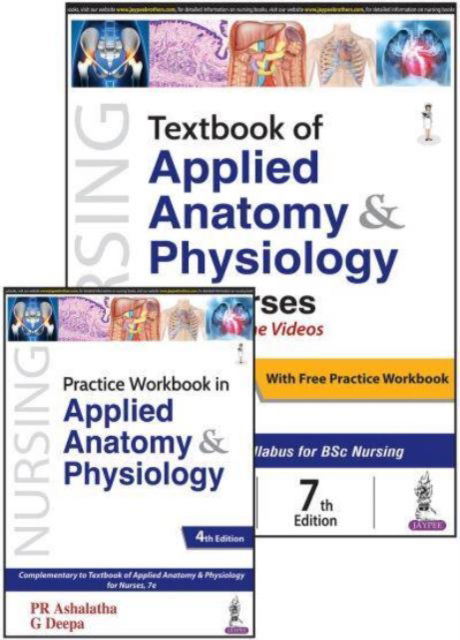 Cover for PR Ashalatha · Textbook of Applied Anatomy &amp; Physiology for Nurses: With Free Practice Workbook in Applied Anatomy &amp; Physiology (Paperback Book) [7 Revised edition] (2024)