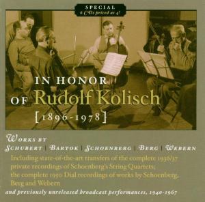 In Honor of Rudolf Kolisch - Rudolf Kolisch - Music - MUSIC & ARTS - 0017685105623 - May 27, 2003