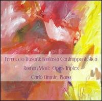 Cover for Busoni / Bach / Vlad / Grante · Piano Works (CD) (2006)