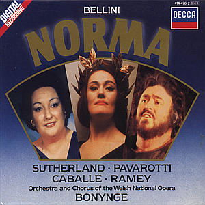 Cover for Bellini / Sutherland / Pavarotti / Caballe · Norma (CD) (1990)