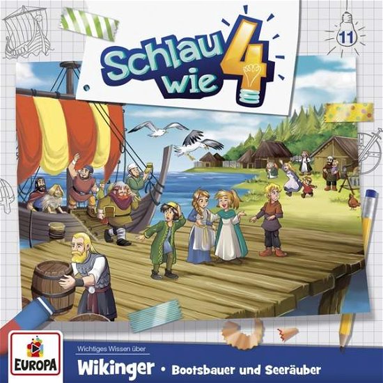 Cover for Schlau Wie Vier · 011/wikinger Bootsbauer Und Seerauber (CD) (2019)