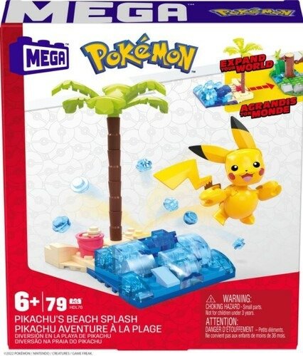 Cover for Mattel · Mega Bloks - Pokemon - Adventure Builder - Pikachu's Beach Splash (Spielzeug) (2022)