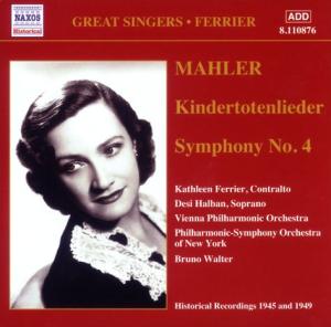 Kindertotenlieder / Sym.no.4 - G. Mahler - Musiikki - NAXOS - 0636943187623 - keskiviikko 10. marraskuuta 2004