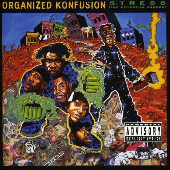 Cover for Organized Konfusion · Stress: the Extinction Agenda (CD) (1994)