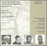 African Heritage Symphonic Series - Chicago Sinfoniettafreeman - Musique - CEDILLE RECORDS - 0735131906623 - 4 janvier 2010