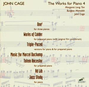 Cover for The Arditti Quartet · John Cage: Cage Edition 25-The Piano Works 4 (CD) (2002)