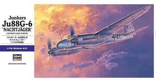 Cover for Hasegawa · 1/72 Junkers Ju88g-6 Nachtjager L.n.f. E32 (3/24) * (Legetøj)