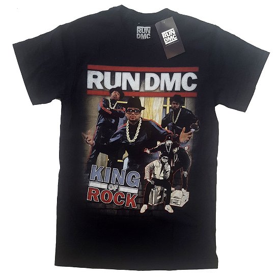 Cover for Run DMC · Run DMC Unisex T-Shirt: King of Rock Homage (T-shirt) [size L] [Black - Unisex edition]