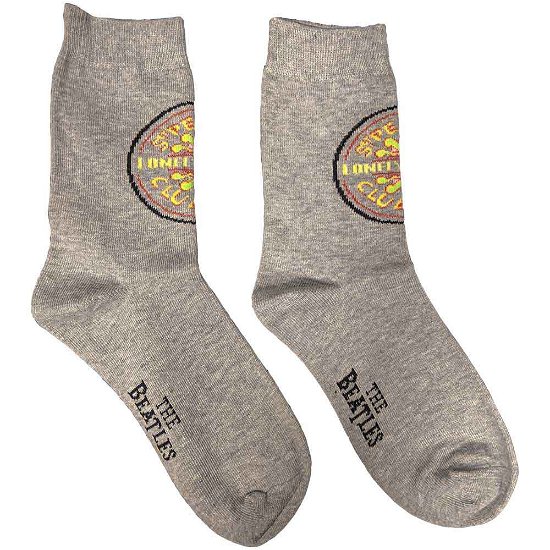 Cover for The Beatles · The Beatles Ladies Ankle Socks: Sgt Pepper (UK Size 4 - 7) (Klær) [Grey - Ladies edition]