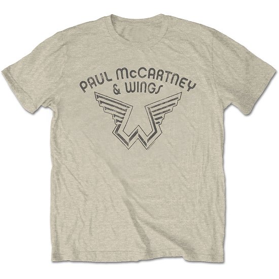 Paul McCartney Unisex T-Shirt: Wings Logo - Paul McCartney - Fanituote -  - 5056170667623 - 