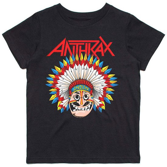 Cover for Anthrax · Anthrax Kids T-Shirt: War Dance (5-6 Years) (T-shirt) [size 5-6yrs] [Black - Kids edition]