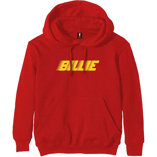 Cover for Billie Eilish · Billie Eilish Unisex Pullover Hoodie: Racer Logo (Hoodie) [size S] [Red - Unisex edition]