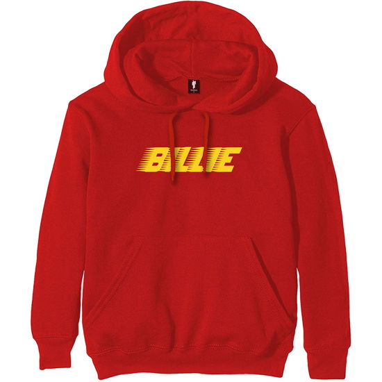 Cover for Billie Eilish · Billie Eilish Unisex Pullover Hoodie: Racer Logo (Hoodie) [size S] [Red - Unisex edition]