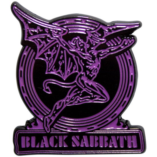 Cover for Black Sabbath · Black Sabbath  Pin Badge: Purple Text Logo &amp; Daemon (Badge) (2024)