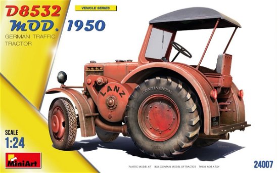 Cover for MiniArt · 1/24 German Traffic Tractor D8532 Mod. 1950 (5/23) * (Legetøj)