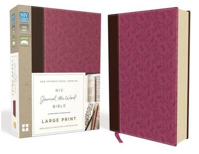 Cover for Zondervan · NIV, Journal the Word Bible, Large Print, Leathersoft, Pink / Brown Reflect, Journal, or Create Art Next to Your Favorite Verses (Imitation Leather Bo) (2016)