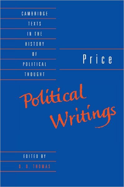 Cover for Richard Price · Price: Political Writings - Cambridge Texts in the History of Political Thought (Hardcover bog) (1992)