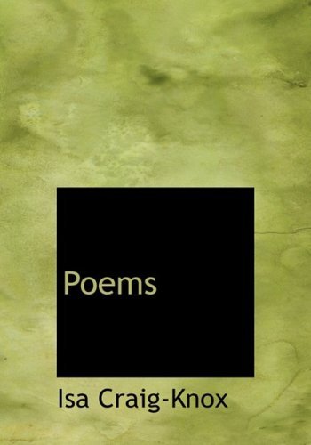 Cover for Isa Craig-knox · Poems (Hardcover Book) [Large Print, Lrg edition] (2008)