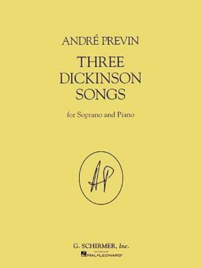Cover for Andre Previn · Three Dickinson Songs (Paperback Bog) (2000)