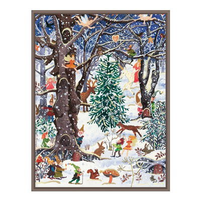 Cover for Galison · Advent Forest Large Embellished Notecards (Flashcards) (2018)