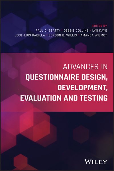 Advances in Questionnaire Design, Development, Evaluation and Testing - PC Beatty - Boeken - John Wiley & Sons Inc - 9781119263623 - 19 december 2019