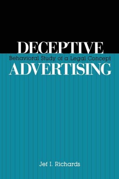 Cover for Jef Richards · Deceptive Advertising (Pocketbok) (2016)