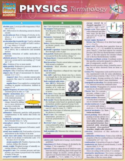 Cover for Mark Jackson · Physics Terminology (Map) (2021)