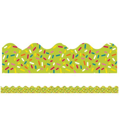 School Pop Lime Sprinkles Scalloped Borders - Carson-Dellosa Publishing - Inne - Carson Dellosa Education - 9781483829623 - 14 stycznia 2016