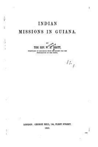 Cover for W H Brett · Indian Missions in Guiana (Paperback Book) (2015)