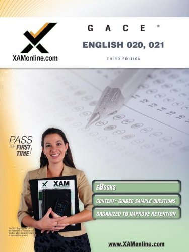 Cover for Sharon a Wynne · Gace English 020, 021 Test Prep Teacher Certification Test Prep Study Guide (Xam Gace) (Paperback Book) [Third Edition, New edition] (2010)
