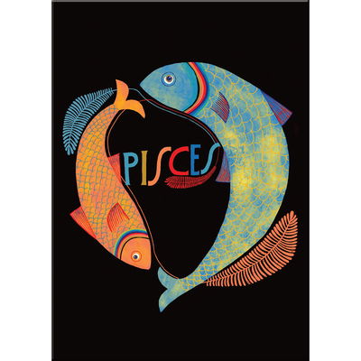 Lisa Congdon for Em & Friends Pisces Zodiac Magnet - Lisa Congdon - Merchandise - Knock Knock - 9781642446623 - January 7, 2020