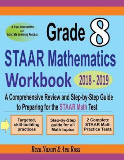 Cover for Ava Ross · Grade 8 STAAR Mathematics Workbook 2018 - 2019 (Paperback Book) (2018)