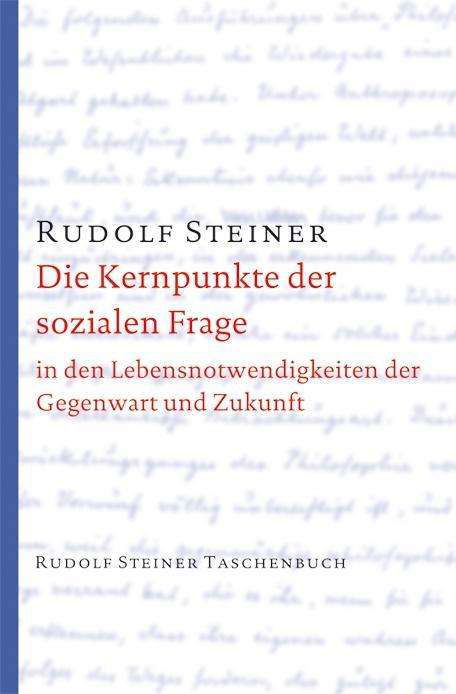 Cover for Steiner · Die Kernpunkte der sozialen Fra (Buch)