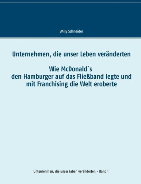 Cover for Schneider · Unternehmen, die unser Leben (Bog) (2018)