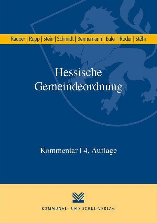 Cover for Rauber · Hessische Gemeindeordnung (HGO) (Bok)