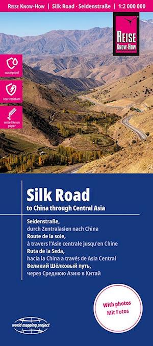 Cover for Silk Road - to China through Central Asia (Map) (2024)