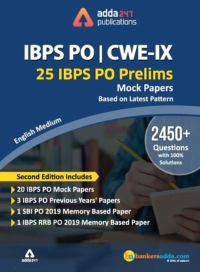 Cover for Adda247 · IBPS PO 2019 Prelims Mocks Papers (Pocketbok) [English Printed edition] (2019)