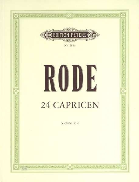 24 Caprices (in the Form of Etudes) for Violin - Rode - Books - Edition Peters - 9790014003623 - April 12, 2001